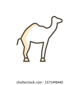 camel icon vector modern style design