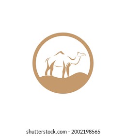 Camel icon vector template illustration