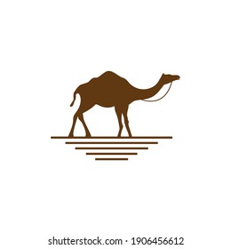 Camel illustration logo vector design