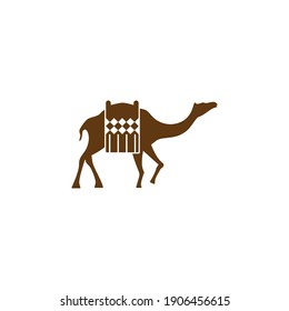 Camel illustration logo vector design