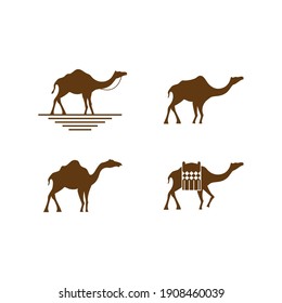Camel illustration logo vector design