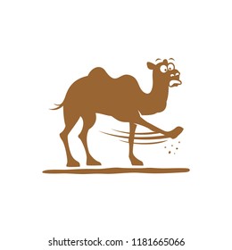 Camel Kick Icon Logo or Template