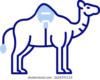 Camel Line vector Icon Design