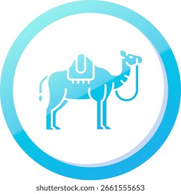 Camel Line Vektor Icon Design