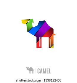 Camel Logo. Colorful Gradient Logo Design