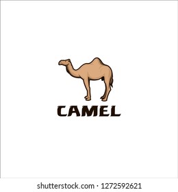 camel logo design vector graphic idea creative symbol