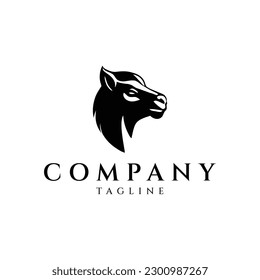 Ilustración vectorial del diseño del logotipo del camello