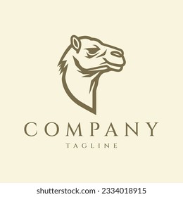 Camel logo design vector illustration