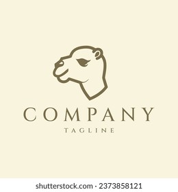 Ilustración vectorial del diseño del logotipo del camello