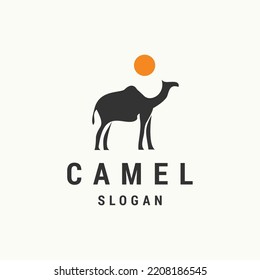 Camel logo icon design template vector illustration