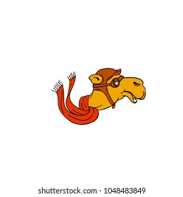 Camel logo isolated