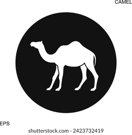 Camel logo. Isolated koala on white background