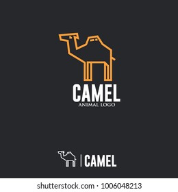 CAMEL LOGO. Linear Animal Icon