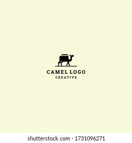 Camel logo template design in Vector illustration 