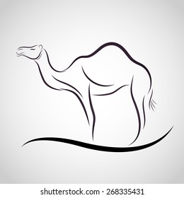 Camel logo vector