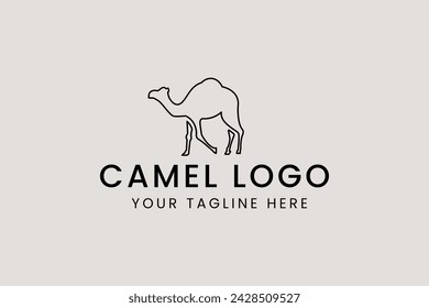 camel logo vector icon illustration