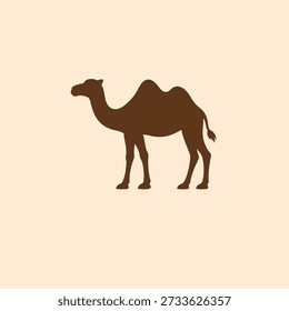 Camel logo vector icon silhouette illustration.