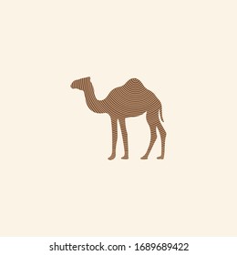 Camel logos vector design template