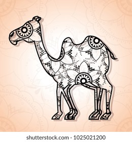 camel mandala boho style
