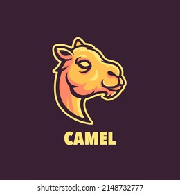 Camel Maskottgrafik. Kann für Aufkleber, Embleme und Bedürfnisse der Gemeinschaft verwendet werden.