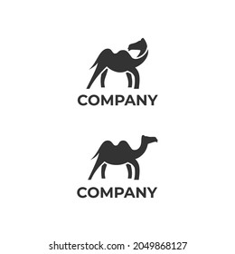 camel minimalist logo suitable for logos and stickers
