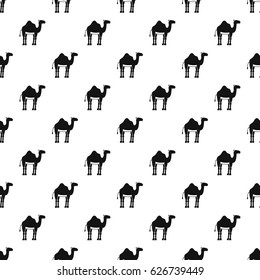 Camel pattern seamless in simple style vector illustration