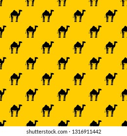 Camel pattern seamless vector repeat geometric yellow for any design