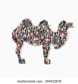 camel people icon vector