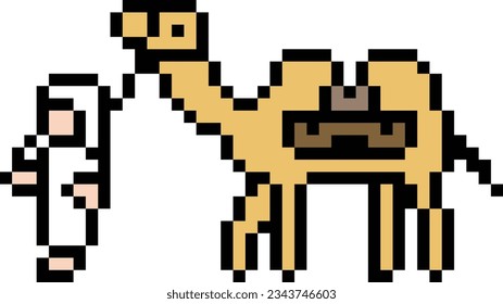 Camel Pixel art vector image