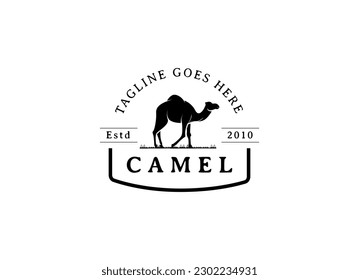 Camel ranch logo design. Vintage Camel Logo