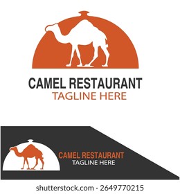 Camel restaurant, logo, design, template, Vector, arabic, food