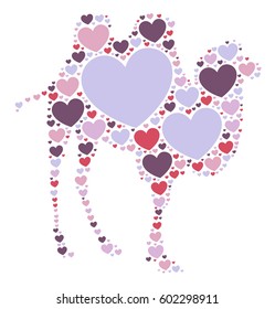 camel shape vector design illustration

