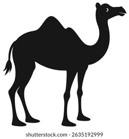 arte de silhueta de camelo e ilustração