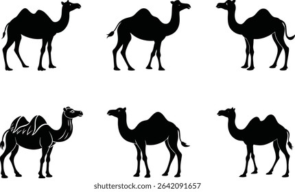 

Camel Silhouette Vector Illustration Bundle
