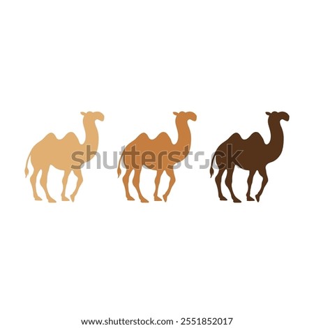 Camel Silhouette Vector Image, Camel Clip Art Image, Standing Camel Silhouette Vector Image, Desert Animal Camels Silhouette Vector Image.