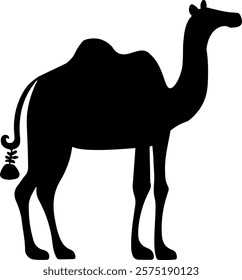 A camel silhouettes vactor illustrator