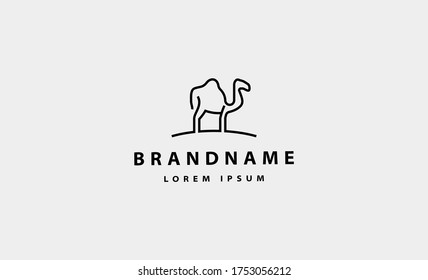 camel Simple Logo Icon vector design illustration