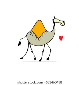 Camel, sketch for your design