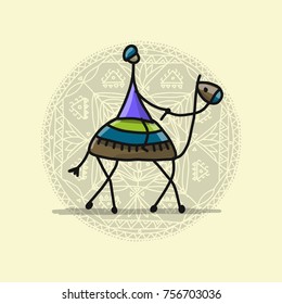 Camel, sketch for your design