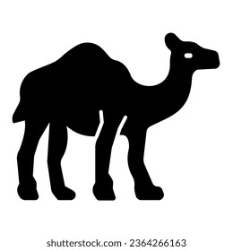 Camel solid icon, worldwildlife concept, camel vector sign on white background, camel glyph style for mobile concept and web design. Vector graphics
