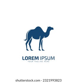 Camel symbol isolated on white background. vector design template for logo, emblem and print.