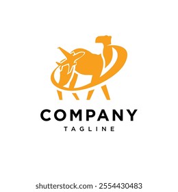 Camel Travel Logo Icon Vector