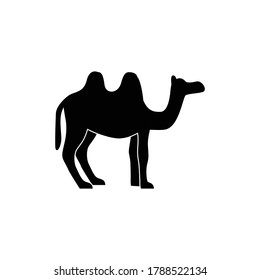 símbolo de símbolo del vector del icono del árbol trópico del camello