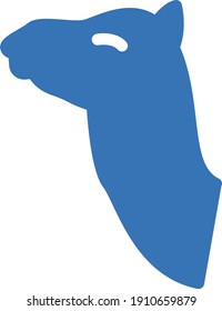 camel vector glyph color icon