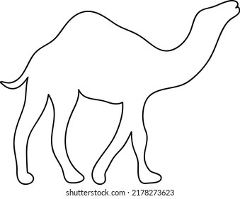 Camel vector illustration design, silhouette camel with black colour.eps
