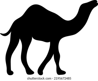 Camel vector illustration design, silhouette camel with black colour.eps

