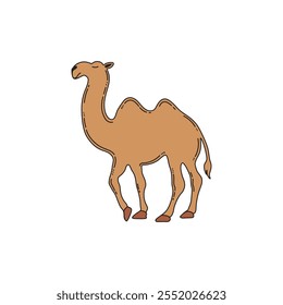 Camel Vetor Image, Camel Illustration Cartoon, Camel Drawn vetor, Camel Doodle Vetor.