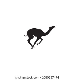 Camel vector silhouette. Camel logo design