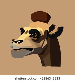 Camel or wild animal roaring muzzle for sport team mascot