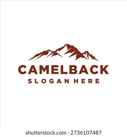 Camelback mountain logo with masculine style design
